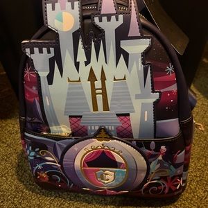 NWT Loungefly Cinderella Castle Backpack